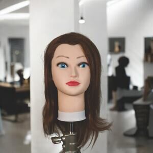 100% REAL HUMAN HAIR Training Mannequin Head Hairdresser Cosmetology Practice